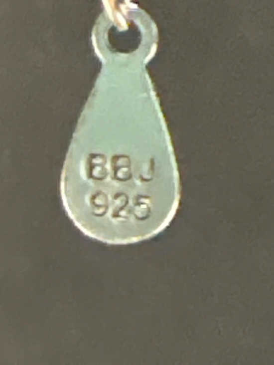 BBJ 925 Sterling Silver Peridot & White Sapphire Halo Pendant Necklace 18” - Picture 3 of 4